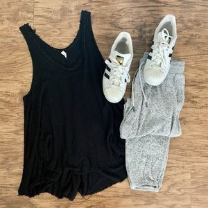 Free People waffle tank